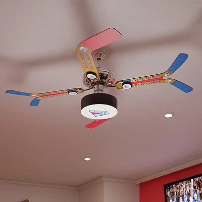 New York Rangers Split Stick Home Ceiling Fan