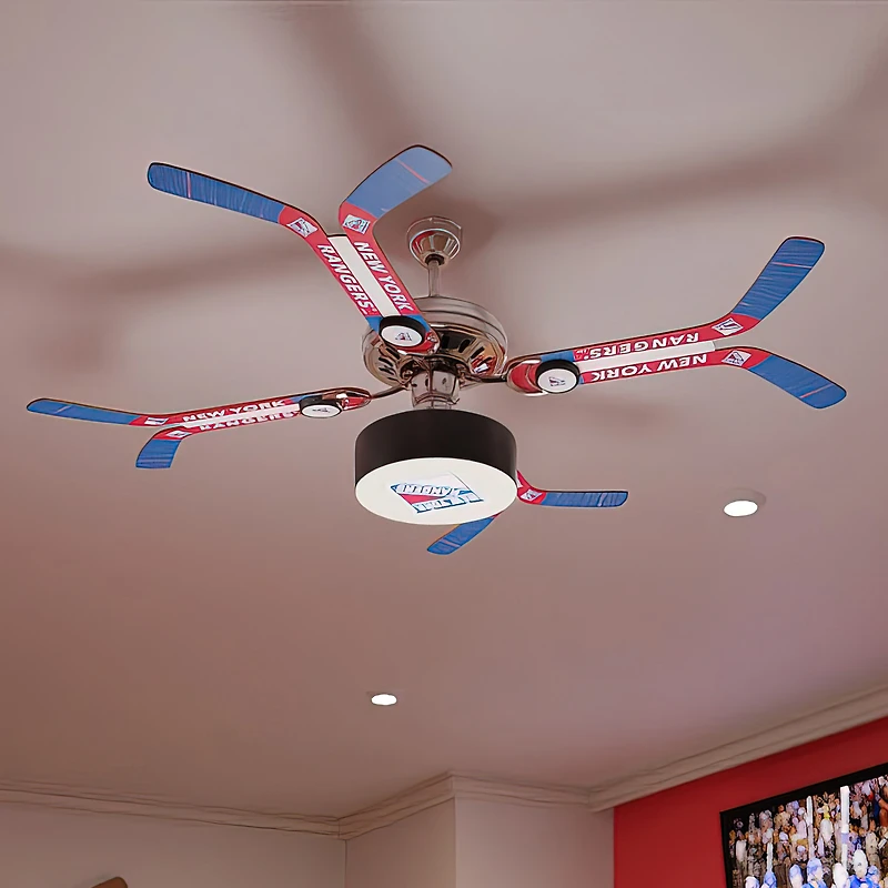 New York Rangers Double Stick Team Ceiling Fan
