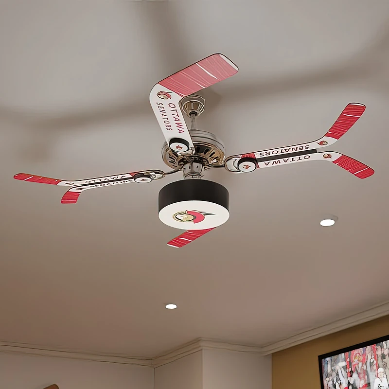 Ottawa Senators Team Split Stick Ceiling Fan