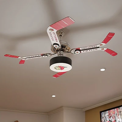 Ottawa Senators Team Split Stick Ceiling Fan