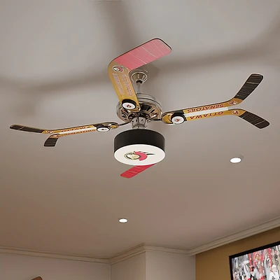 Ottawa Senators Split Stick Home Ceiling Fan