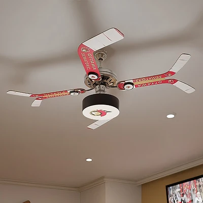 Ottawa Senators Split Stick Team Home Ceiling Fan