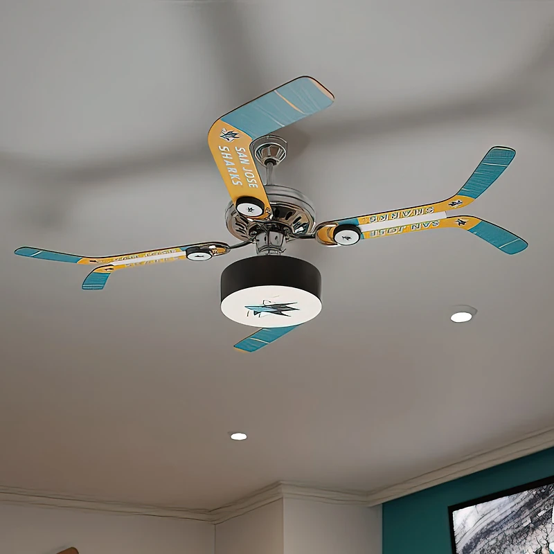 San Jose Sharks Split Stick Ceiling Fan
