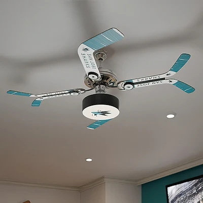 San Jose Sharks Team Split Stick Ceiling Fan