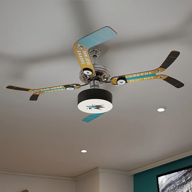 San Jose Sharks Split Stick Home Ceiling Fan