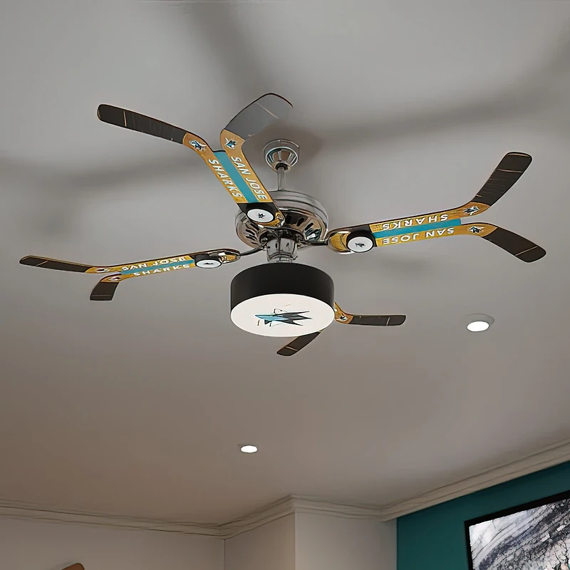 San Jose Sharks Double Stick Home Ceiling Fan