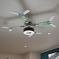 San Jose Sharks Double Stick Team Home Ceiling Fan