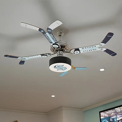Seattle Kraken Mismatched Double Stick Ceiling Fan