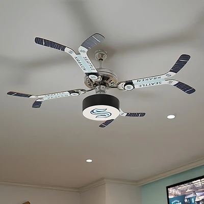 Seattle Kraken Team Double Stick Ceiling Fan