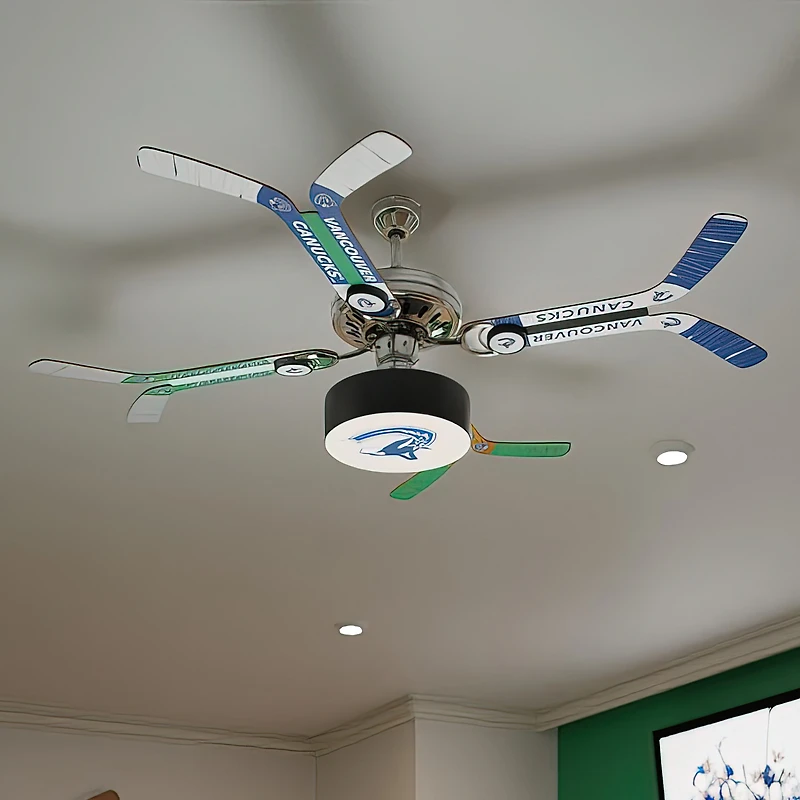 Vancouver Canucks Mismatched Double Stick Ceiling Fan