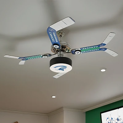 Vancouver Canucks Split Stick Team Home Ceiling Fan