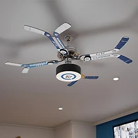 Winnipeg Jets Mismatched Double Stick Ceiling Fan