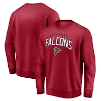 Men's Fanatics Red Atlanta Falcons Game Time Arch Pullover Sweatshirt