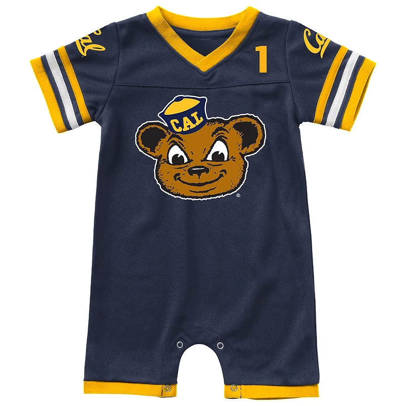Newborn & Infant Colosseum Navy Cal Bears Bumpo Football Logo Romper