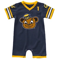 Newborn & Infant Colosseum Navy Cal Bears Bumpo Football Logo Romper