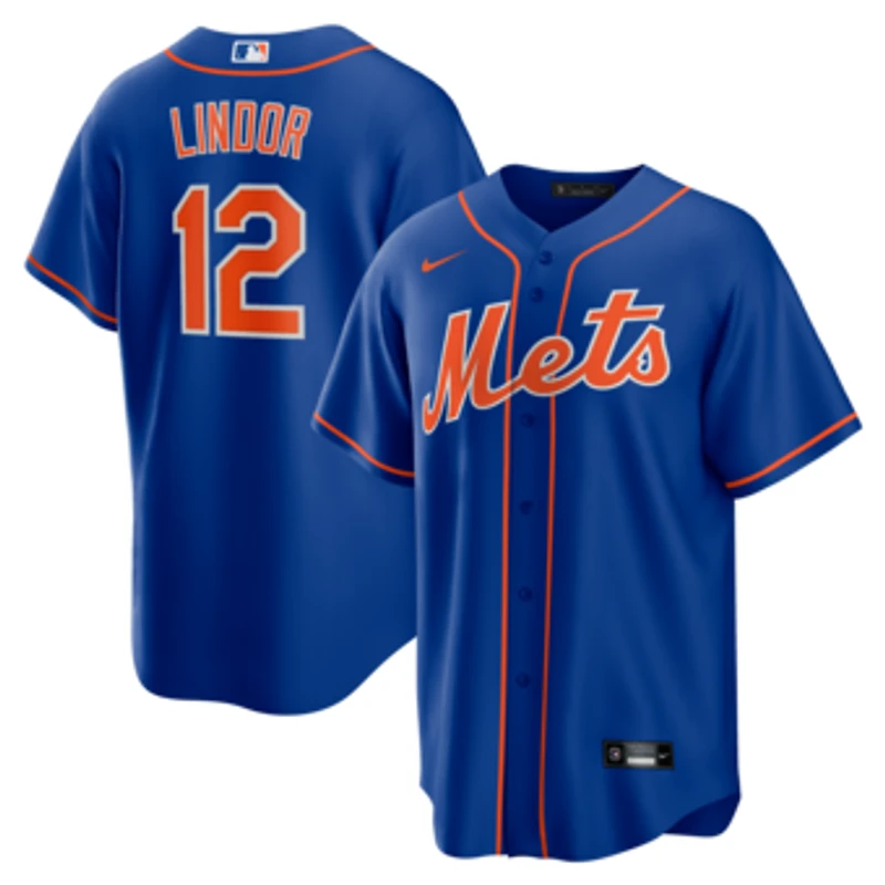 Men's Nike Francisco Lindor Royal New York Mets Alternate Replica Player Jersey