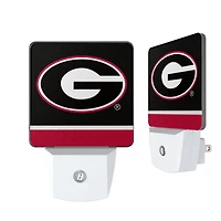 Georgia Bulldogs Stripe Design Nightlight 2-Pack