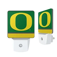 Oregon Ducks Primary Logo Stripe Design Nightlight 2-Pack