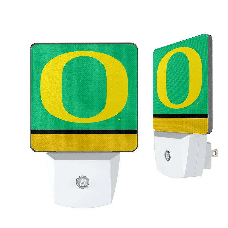Oregon Ducks Stripe Design Nightlight 2-Pack