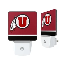 Utah Utes Stripe Design Nightlight 2-Pack