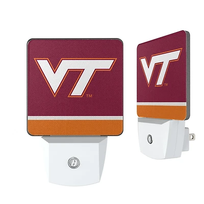 Virginia Tech Hokies Stripe Design Nightlight 2-Pack