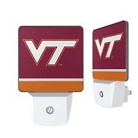 Virginia Tech Hokies Stripe Design Nightlight 2-Pack