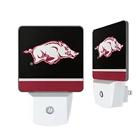 Arkansas Razorbacks Stripe Design Nightlight 2-Pack