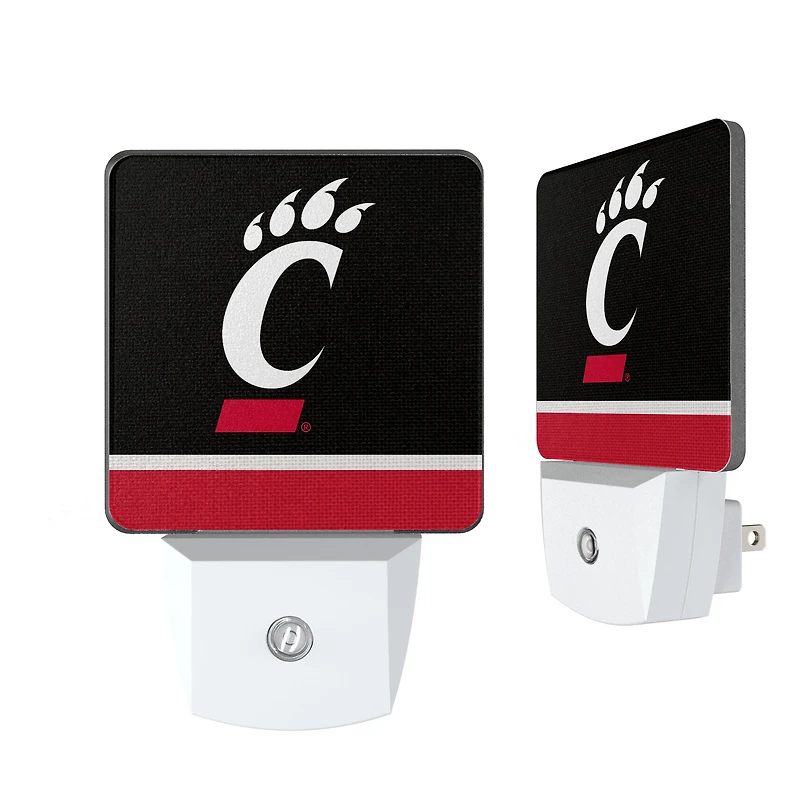 Cincinnati Bearcats Stripe Design Nightlight 2-Pack