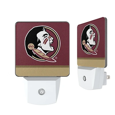 Florida State Seminoles Primary Logo Stripe Design Nightlight 2-Pack