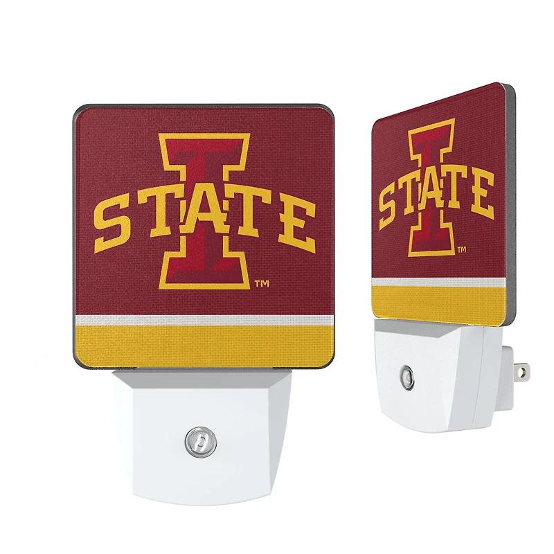 Iowa State Cyclones Stripe Design Nightlight 2-Pack