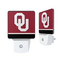 Oklahoma Sooners Stripe Design Nightlight 2-Pack