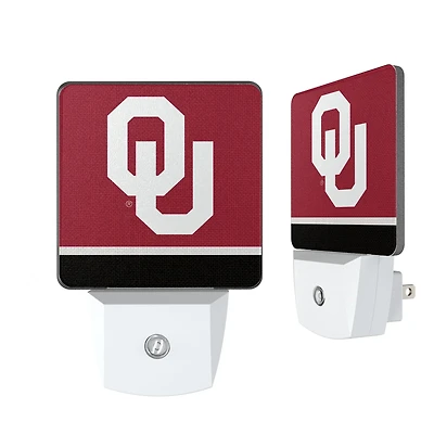 Oklahoma Sooners Stripe Design Nightlight 2-Pack
