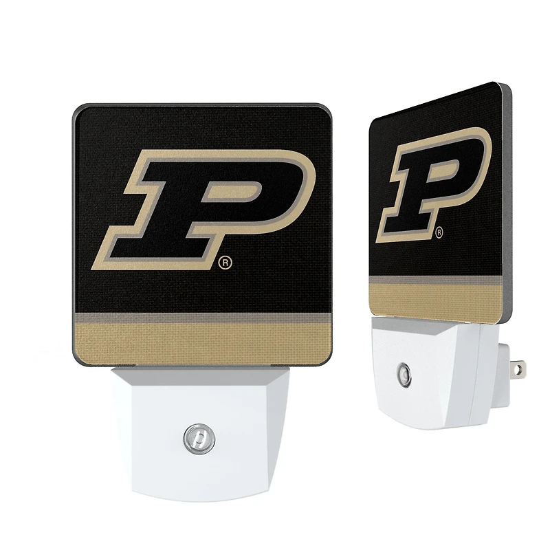 Purdue Boilermakers Stripe Design Nightlight 2-Pack