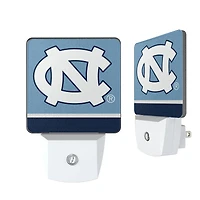 North Carolina Tar Heels Stripe Design Nightlight 2-Pack