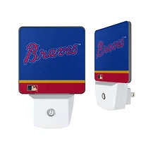 Atlanta Braves Stripe Design Nightlight 2-Pack