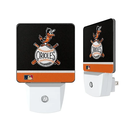 Baltimore Orioles Stripe Design Nightlight 2-Pack