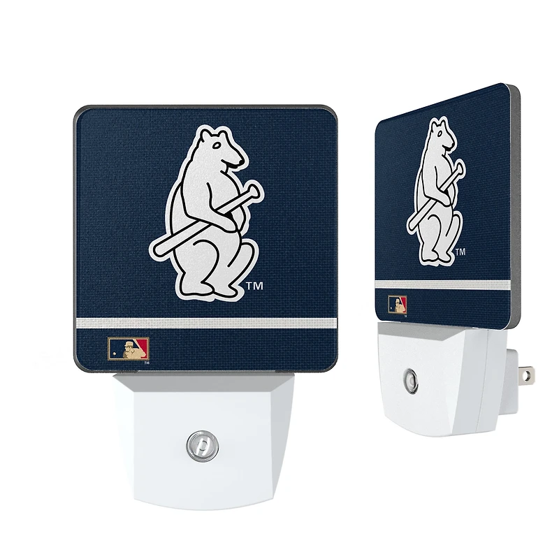 Chicago Cubs Stripe Design Nightlight 2-Pack