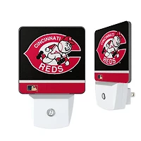 Cincinnati Reds Alternate Logo Stripe Design Nightlight 2-Pack