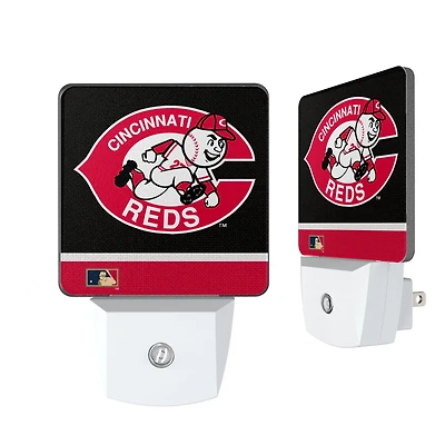 Cincinnati Reds Alternate Logo Stripe Design Nightlight 2-Pack