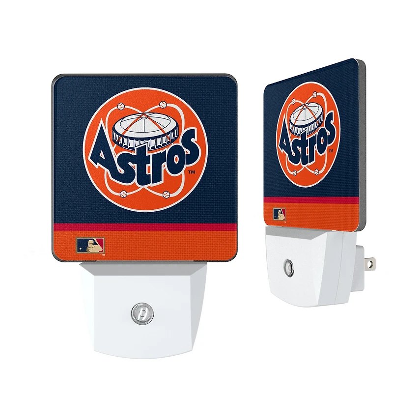 Houston Astros Stripe Design Nightlight 2-Pack