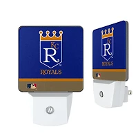 Kansas City Royals Alternate Logo Stripe Design Nightlight 2-Pack