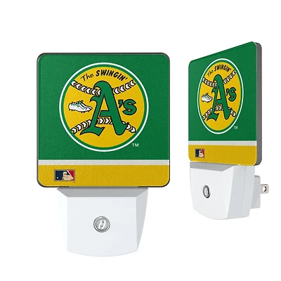 Athletics Vintage Logo Stripe Design Nightlight 2-Pack