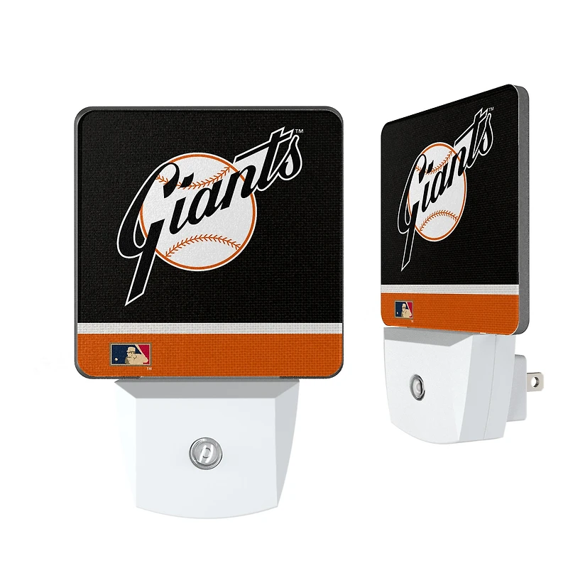 San Francisco Giants Alternate Logo Stripe Design Nightlight 2-Pack