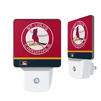 St. Louis Cardinals Throwback Logo Stripe Design Nightlight 2-Pack