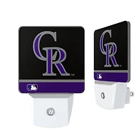 Colorado Rockies Stripe Design Nightlight 2-Pack