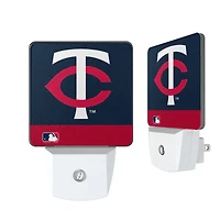 Minnesota Twins Alternate Logo Stripe Design Nightlight 2-Pack