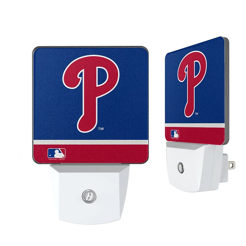 Philadelphia Phillies Stripe Design Nightlight 2-Pack