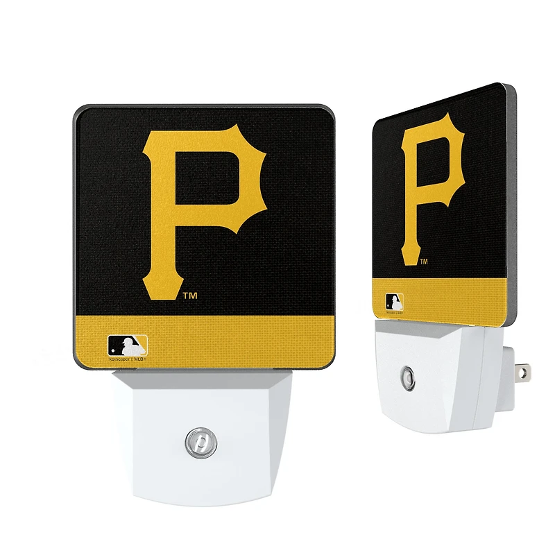Pittsburgh Pirates Primary Logo Stripe Design Nightlight 2-Pack