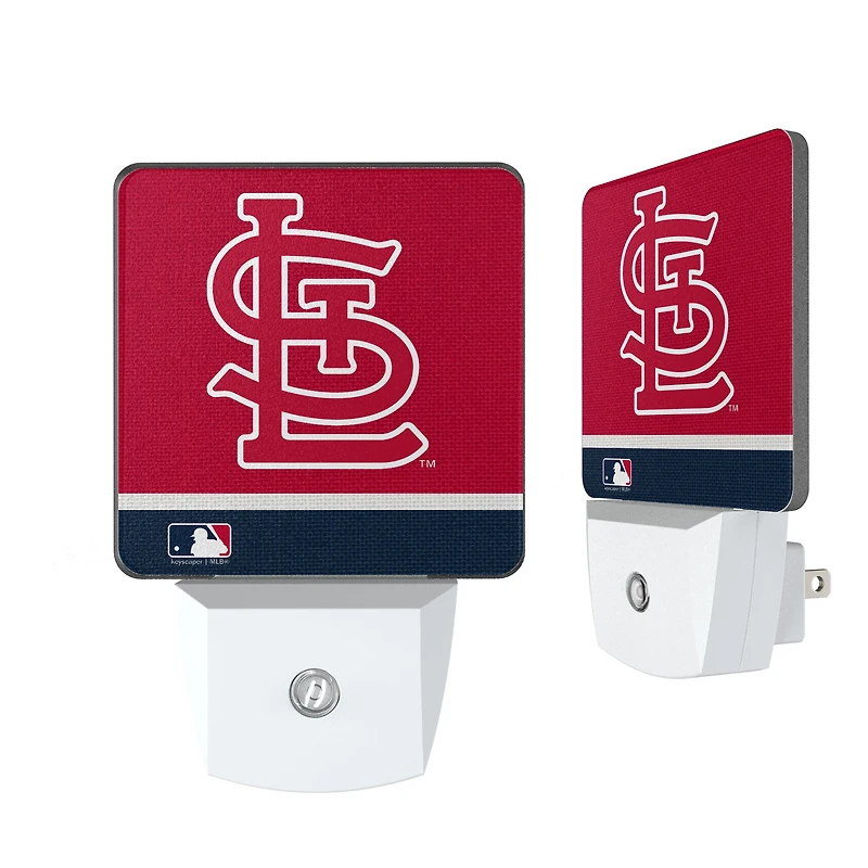 St. Louis Cardinals Stripe Design Nightlight 2-Pack