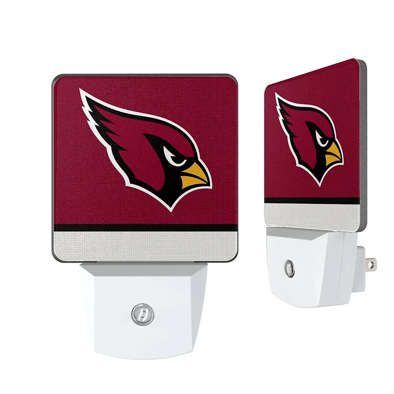 Arizona Cardinals Stripe Design Nightlight 2-Pack